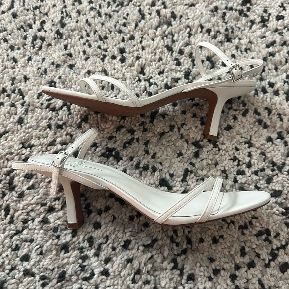 Linea Paolo White Sandals - Picture 3 of 9
